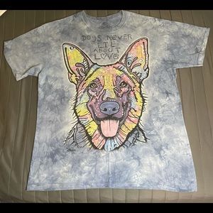 The Mountain German Shepherd print tee